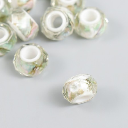 Busina for creativity plastic "Lill - pattern" 1.3x1.3x0.8 cm-1