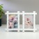 Photo frame plastic in 2 photos 10x15 cm "Bamboo" white 20.5x31x2 cm