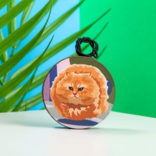Car suspension Grand Caratt flying cat, wood, felt