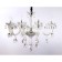 Suspended classic chandelier with crystal Ambrella Light, Classic, TR4906, 8HE14, Color Chrome