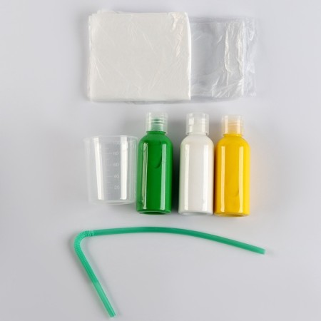 Set for creativity. Drawing by acrylic on the plastic figure "Dinosaurus"-4