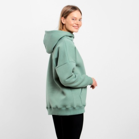 Huds with a hood was laid down, olive color, size 50-3