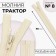 Lightning "Tractor", No. 8, connective, locking machine, 90 cm, ivory color