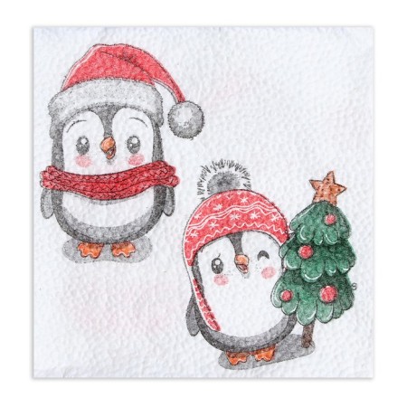 Napkins Paper Harmony “Penguins” 1 layer, 24x24, 50 pcs.-1