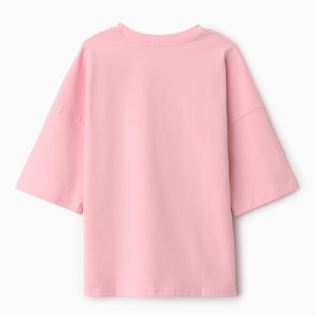 T -shirt Children's Minaku: Basic Line Kids color dusty rose, height 146-8