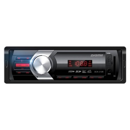 DIGMA DCR-210R, 1DIN, 4 X 45 W, AUX, USB, SD