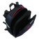 School backpack 38 x 30 x 16 cm, ergonomic back, stavia "race", black