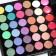 Professional set for makeup (eyelid shadows, lip gloss, blush, correctors)