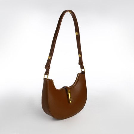 Female bag Textura, small size, brown color-2