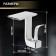 Mixer for the sink ZEIN Z3813, designer, single -leaf, flat spout, chromium