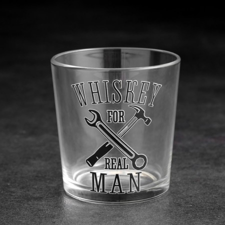A glass of whiskey "Real man" tools 250 ml