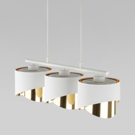 Suspended lamp TK Lighting Grant White 4821, E27, 3x40W, 700x200 mm, white color-1