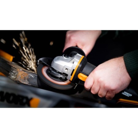 Corner grinder battery Worx WX803.9, 20 V, D = 125 mm, M14, without ZU and AKB, case-6