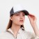 Women's baseball cap with minaku grid, gray color, size 56-58