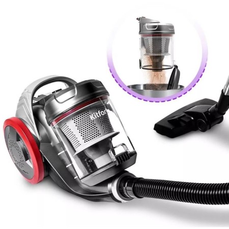 Vacuum cleaner KT-5152, 700 watts, 1.6 l, gray-red-5