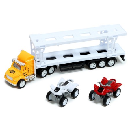 Truck Inertial "Avtovos", with 2 ATVs, color mix-3