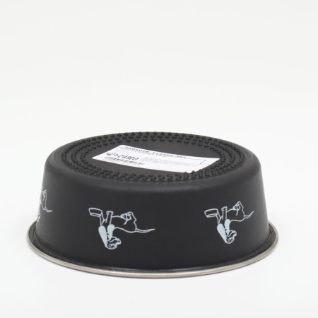 Metal bowl in the plastic case "Dog Love", 445 ml, black-3