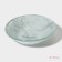 A set for sushi from glass of the “Marble White” shade, 3 objects: sauces 8 × 2 cm, 8 × 6 cm, stand 25 × 15 × 2 cm