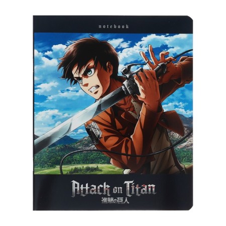 Notebook A5, 48 sheets cell "Titanes attack season 1-3", covered cardboard, block 65g/m2, 5V mix-3