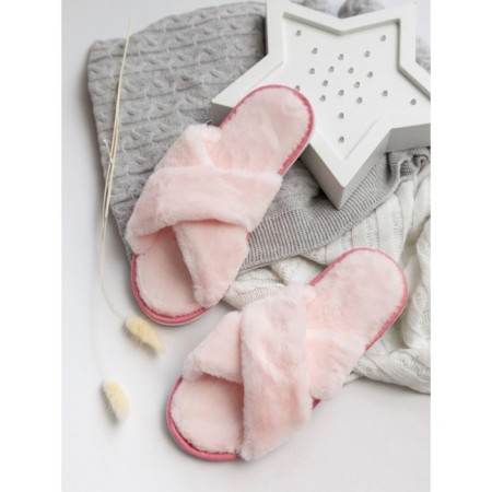 Women's slippers Amaro Home, fur, size 36-38, pink color-5