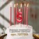 Candle in the cake on the skewer "Fine", the number "5", 5 cm, red