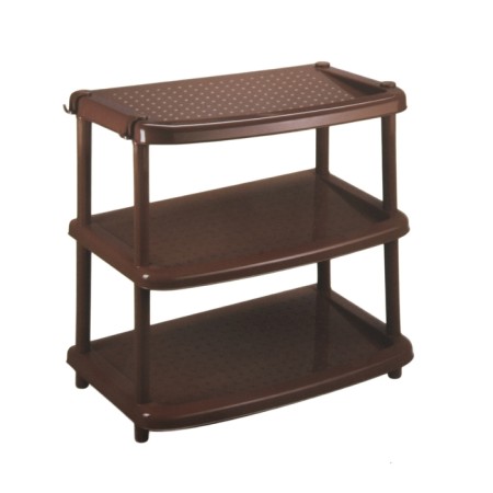 Through shoes 3-tier shoes “Paola”, 49 x 31 x 54.5 cm, brown color