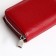 Women's wallet on a magnet, burgundy color