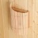 Figure lampshade from alder, wall -mounted