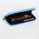 Women's wallet with lightning, blue color