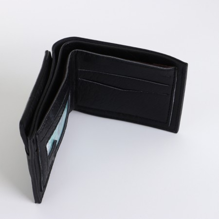 Male purse without fastening, black color-5