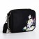 Women's textile bag "Flowers", 19x14x6 cm, black