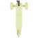 Baby scooter Graffiti Baby 24, Pu Pu 120/10 mm, yellow color