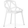 Plastic stools metal/plastic, white/white 55x56x80 cm