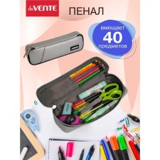 Пенал мягкий, 1 отделение 60 х 220 х 40 мм, объёмный, искусвенная кожа, deVENTE Private, внутренний и внешний карман