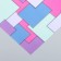 Scrapbooking paper "Bright geometry" density 180 g 15.5x17 cm