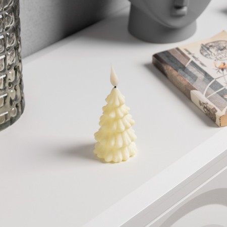 LED figure "Christmas tree" 6 × 12 × 6 cm, plastic, batteries AG13x3, glow warm white-1
