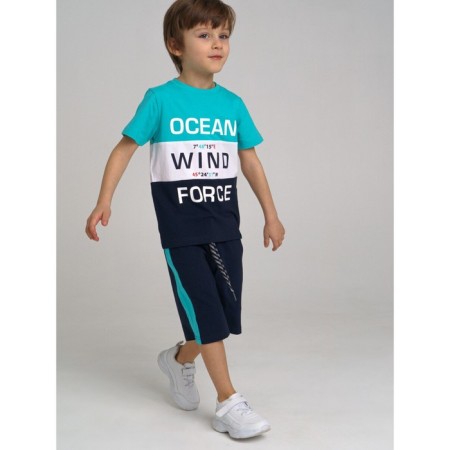 Set for a boy PlayTude: T -shirt and shorts, height 98 cm-4