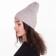 Female Winter hat, beige color, size 52-56