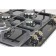 The hob Lex GVG 643c Bl, gas, 4 burners, cast -iron gratings, black glass