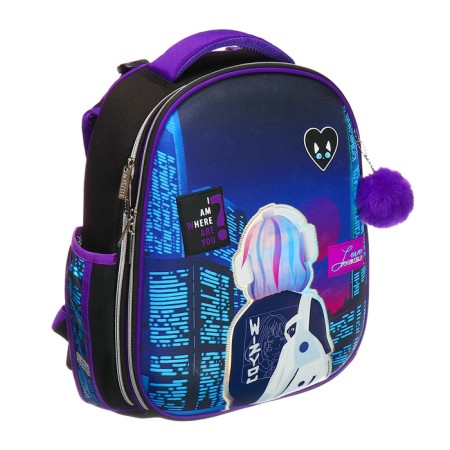 Frame backpack 38 x 28 x 16, Devente Choice 17l, City Girl, black/purple 70333413-1