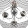 Bayerlux "Savoy" 4he14 40W chrome 55x55x50-110cm
