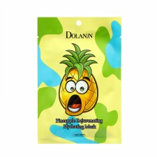 A fabric, moisturizing face mask 