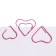 Minker Office Color Globus "Heart", 28 mm, 12 pieces, pink, Eurobox