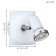Tamara 3,3W GU10 IP44 lamp is white, chrome