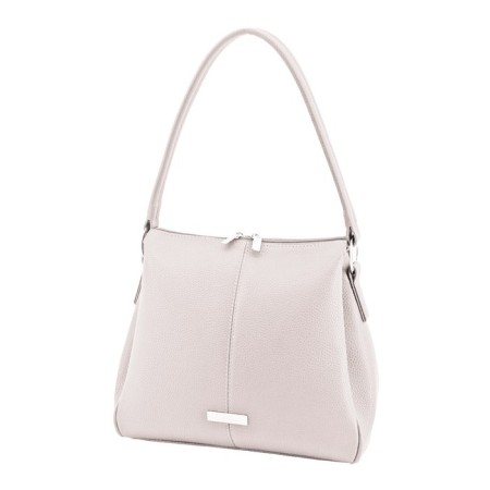 Bag women, genuine leather, milk 27x7.5x24 cm