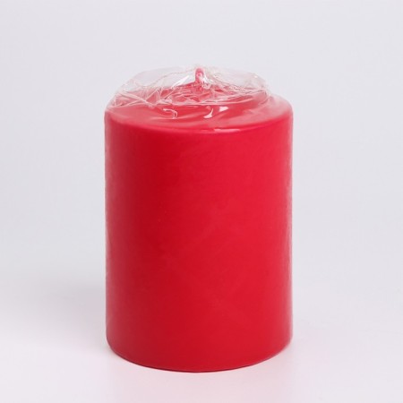 Candle - Aromatic "velvet rose" cylinder, 5.6x8 cm-2