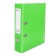 A4, 75 mm registrar, calligrata, PVC, embossing "Len", metal edging, pocket for a spine, collected, light green, mix