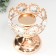Summary Metal for 1 candle "Crystals - Tiara" gold 15x12x12 cm