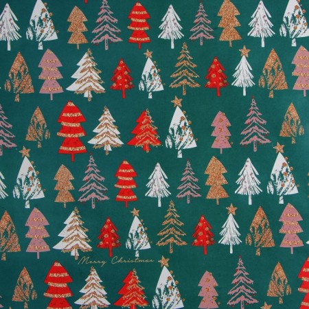 Paper Glossy “Christmas trees”, 70 x 100 cm, New Year-2