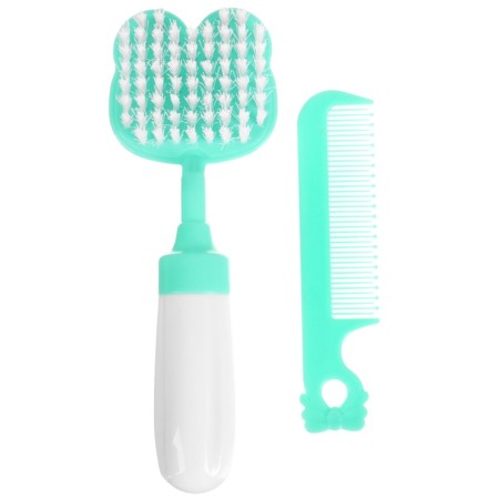 A set of combing a rattle "Panda", 2 items: comb with teeth + brush-1